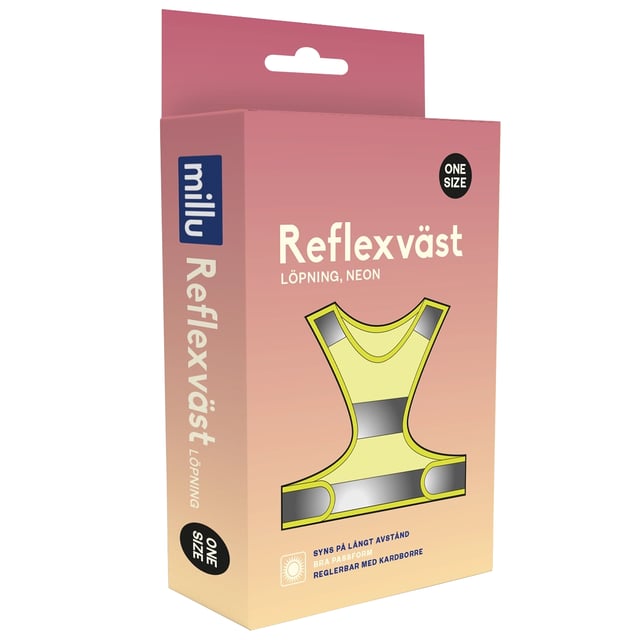 Millu Reflexväst Löpning Neon One-size