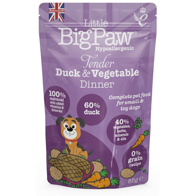 Little BigPaw Tender Duck & Vegetable Dinner 85 g