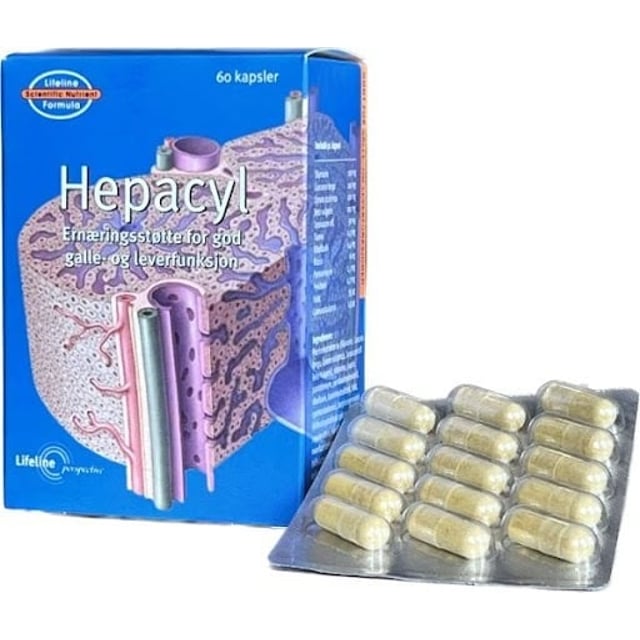 Lifeline A/S Hepacyl 60 kapslar
