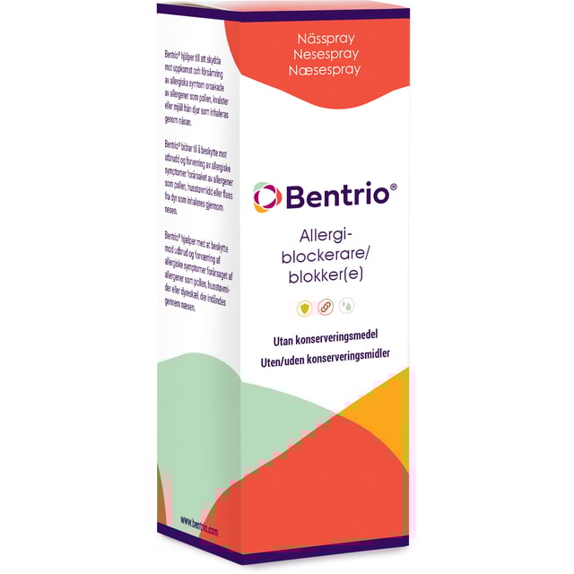 Bentrio Nässpray Allergiblockerare 20 ml