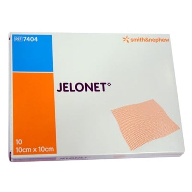 Jelonet salvkompress 10 x 10 cm 10 st