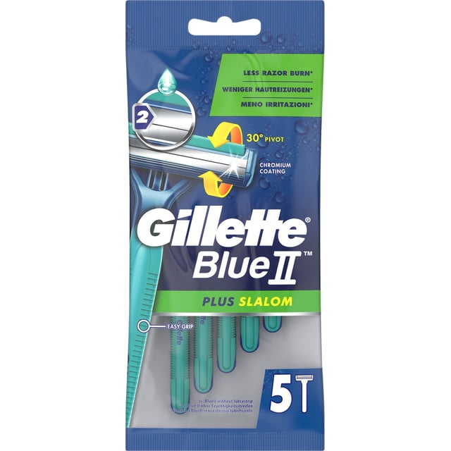 Gillette Blue 2 Plus Slalom Engångsrakhyvlar 5 st