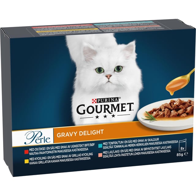 Purina Gourmet Perle Gravy Delight 8 x 85 g
