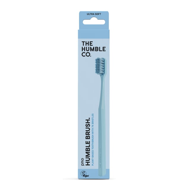The Humble Co. Pro Humble Brush plant based 7k bristles ultra soft blue