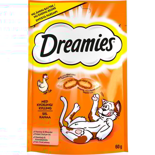 Dreamies Kattgodis Kyckling 60 g