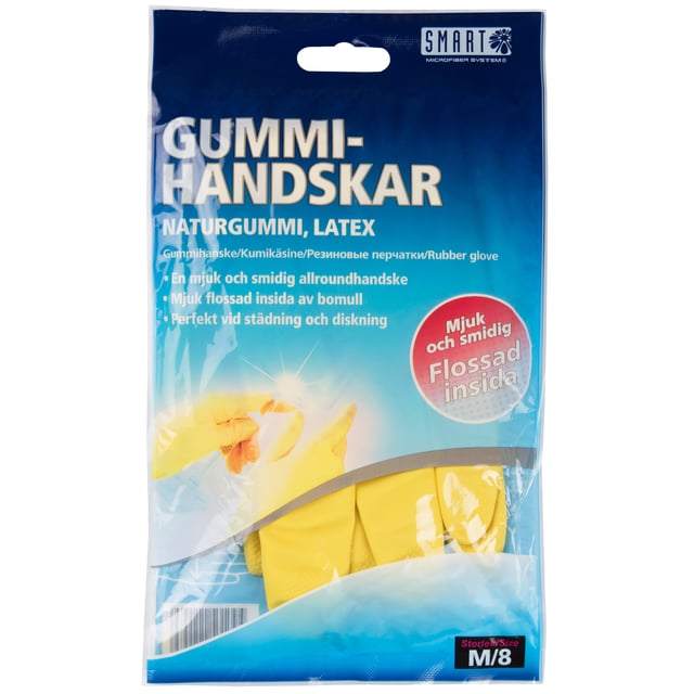 Smart Microfiber Gummihandske 8/M 1 par