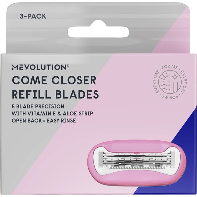 Mevolution Come Closer Rakbladsrefill Kvinna 3-pack
