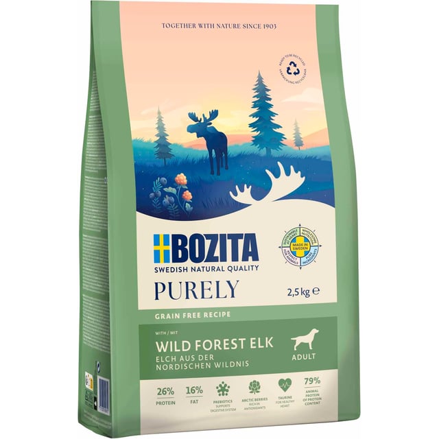 Bozita Dog Purely Adult ELK 2,5 kg