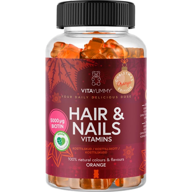 VitaYummy Hair & Nails Orange Christmas Edition 60 st
