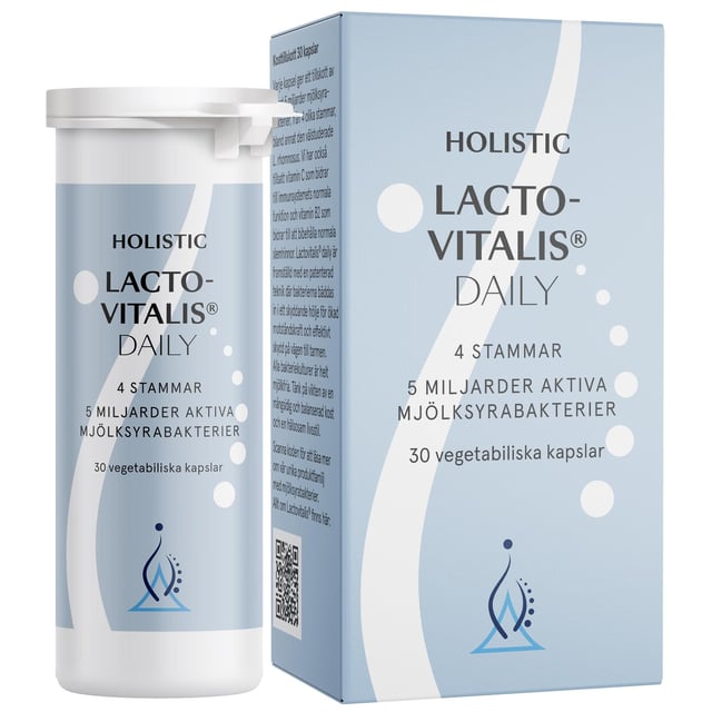Holistic Lactovitalis®Daily 5 miljarder Mjölksyrabakterier 30 vegetabiliska kapslar