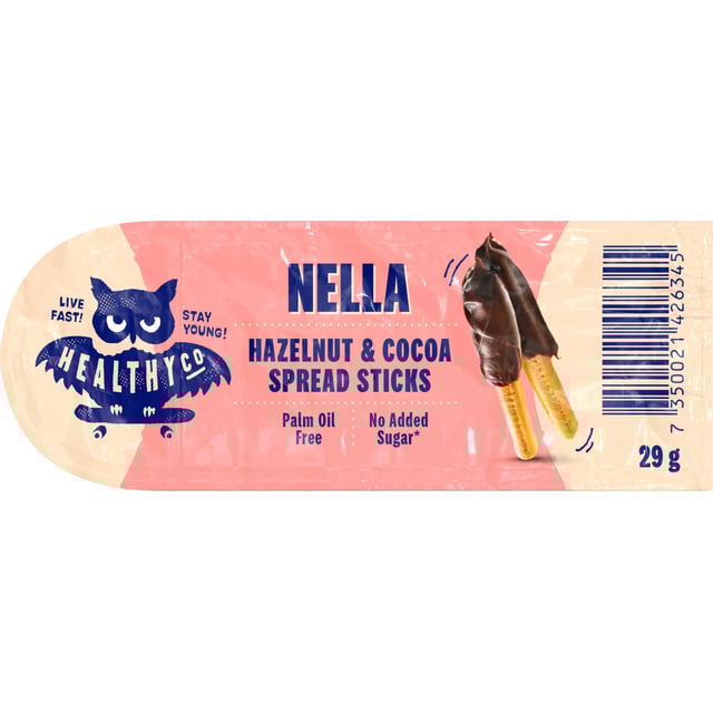 Healthyco Nella Hazelnut Sticks 29 g