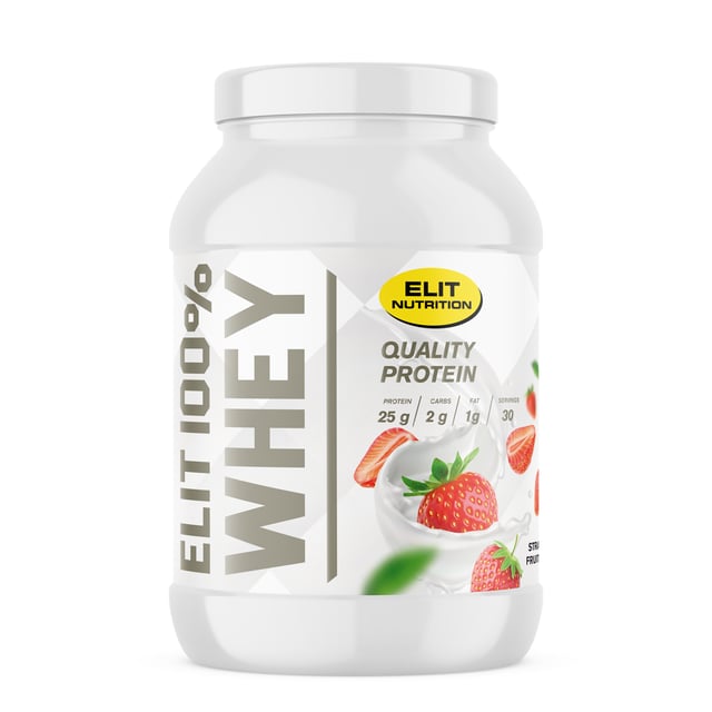 Elit Nutrition 100% Whey Strawberry Laktosfri 900 g