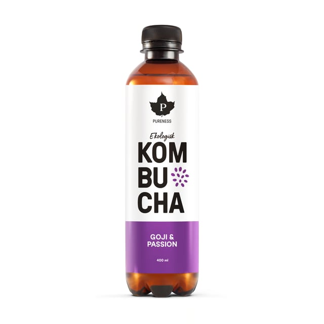 Pureness Ekologisk Kombucha Goji & Passionsfrukt 400 ml