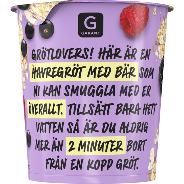Garant Grötkopp Med Bär 65 g