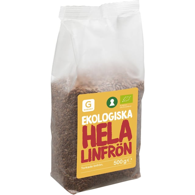 Garant Ekologiska Hela Linfrön 500 g