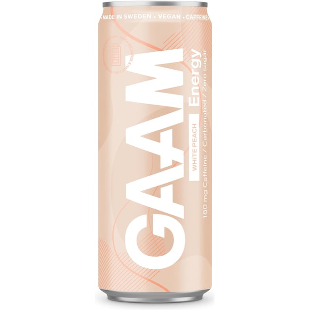 GAAM Energy White Peach 330 ml