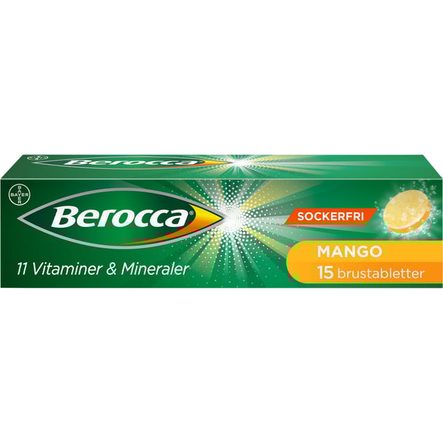 Berocca Energy Mango 15 brustabletter