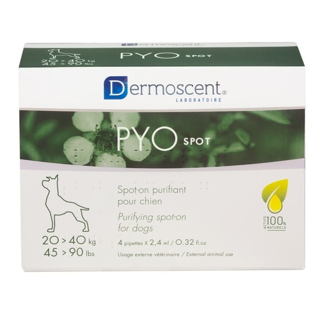 Dermoscent PYOspot® för hundar 20-40 kg 4 x 2,4 ml