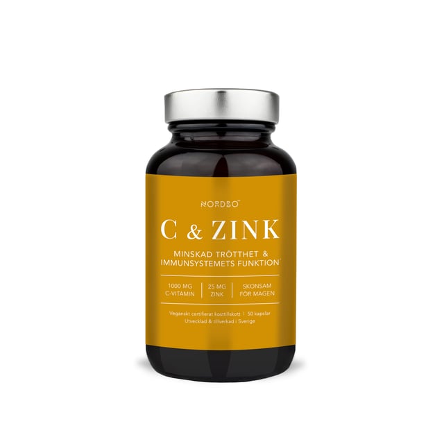 Nordbo C-vitamin & Zink 50 kapslar
