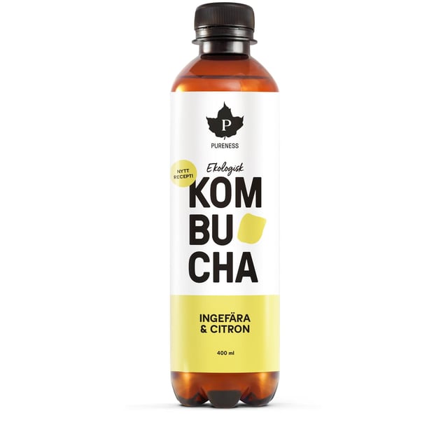 Pureness Kombucha Ingefära & Citron EKO 400 ml