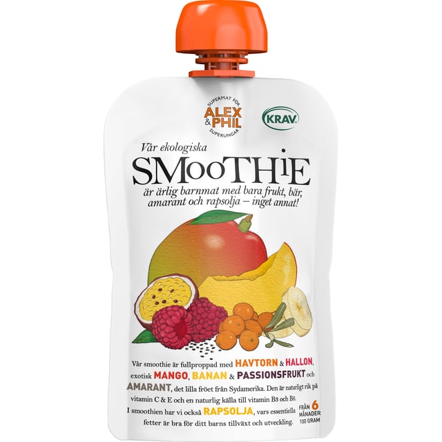 Alex & Phil Smoothie med havtorn och mango 100 g