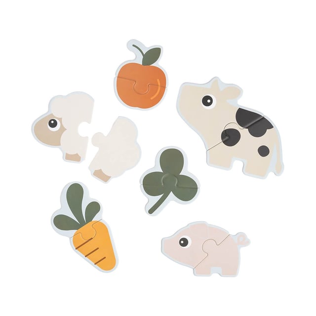 Done by Deer Första Pusselsats Tiny Farm Färgblandning