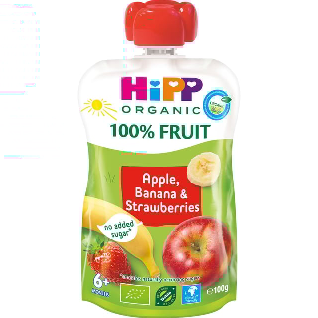 HiPP Smoothie Äpple Banan & Jordgubb 100 g