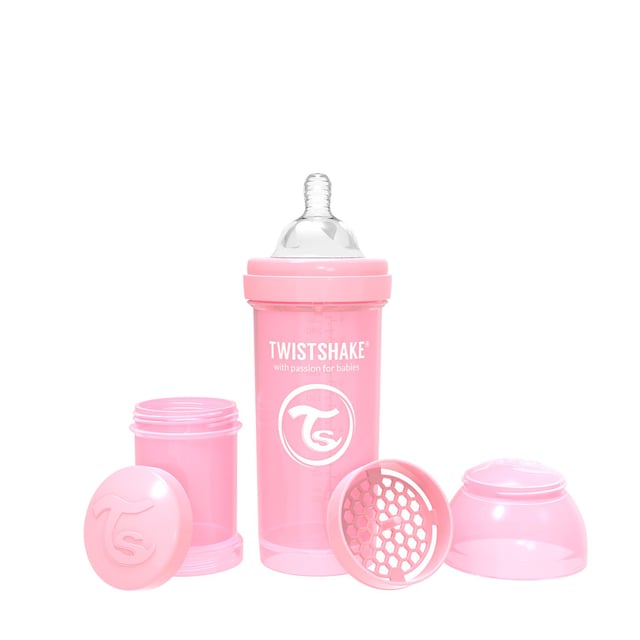 Twistshake Nappflaska Anti-kolik Rosa 260 ml