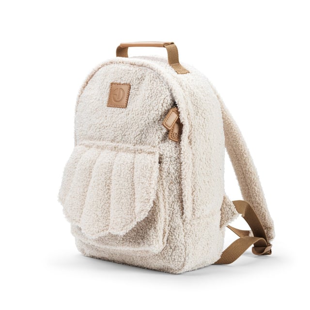 Elodie BackPack Midi White Boucle