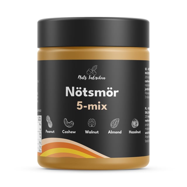 Nuts Fabriken Nötsmör 5-mix 1 kg