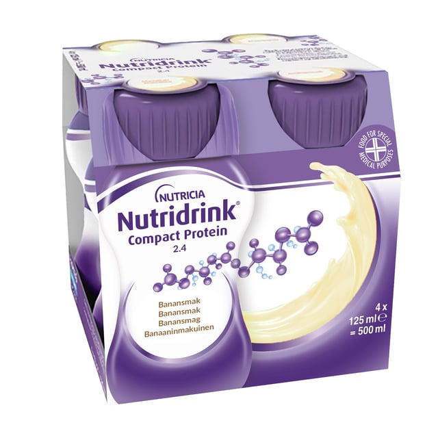 Nutridrink Compact Protein Banansmak 4 x 125 ml