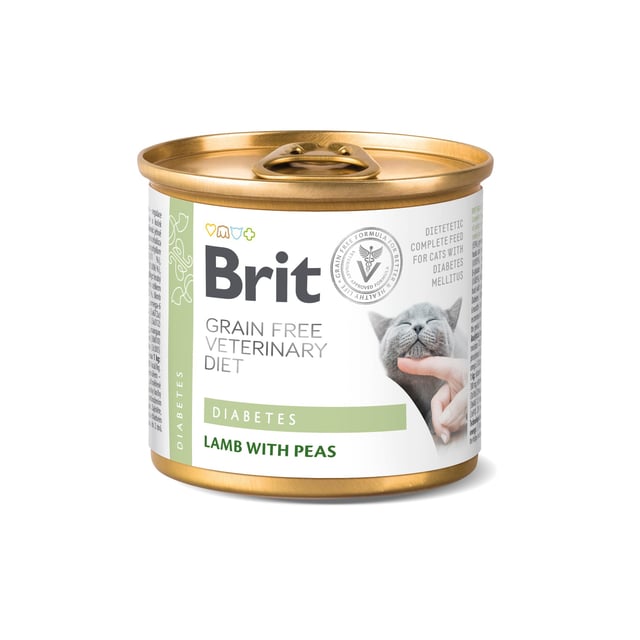 Brit Veterinary Diet Brit Grain-Free Vet Diet Cat Cans Diabetes 200 g