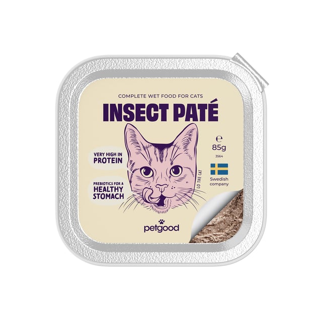 Petgood Insektspaté Våtfoder Vuxen Katt 85 g
