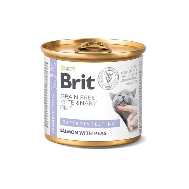 Brit Veterinary Diet Brit Grain-Free Vet Diets Cat Cans Gastrointestinal 200 g