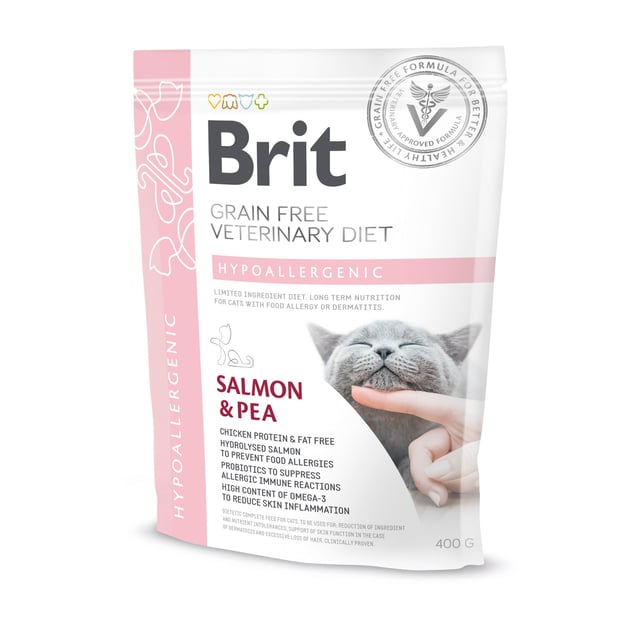 Brit Veterinary Diet Brit Grain-Free Vet Diets Cat Hypoallergenic 400 g