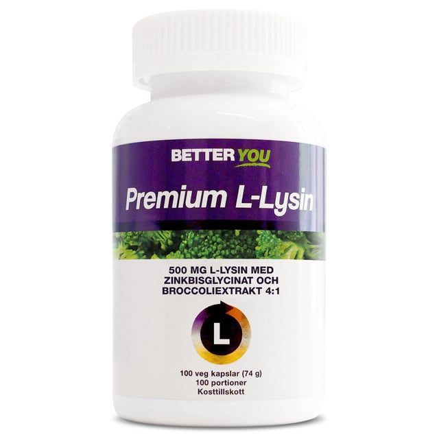 Better You Premium L-Lysin 100 kapslar