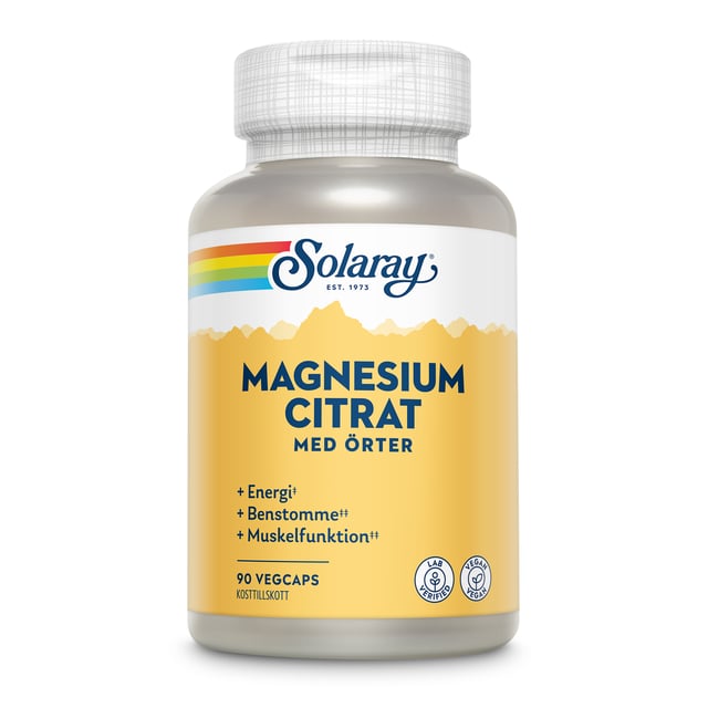 Solaray BioCitate Magnesium 90 kapslar