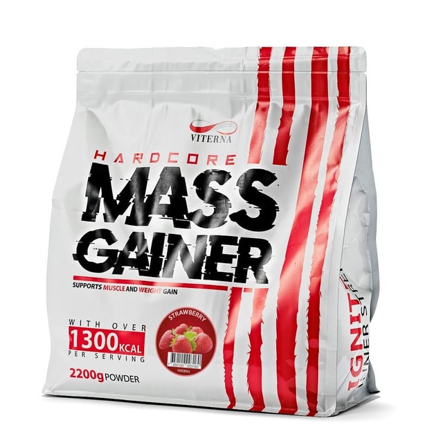 Viterna Hardcore Mass Gainer Strawberry 2200 g