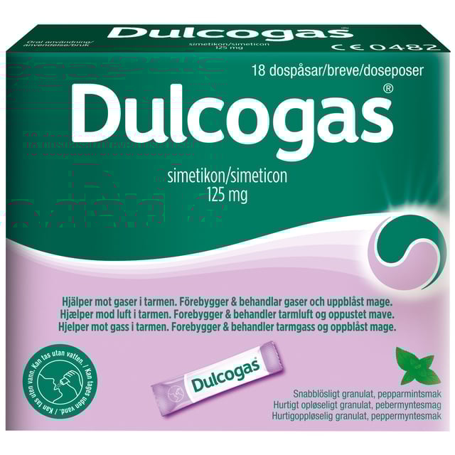 Dulcogas Mot gas i magen 18 st