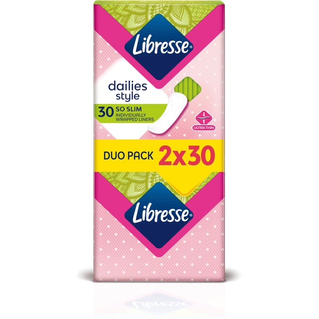 Libresse Dailies Style So Slim Duo Trosskydd 60 st