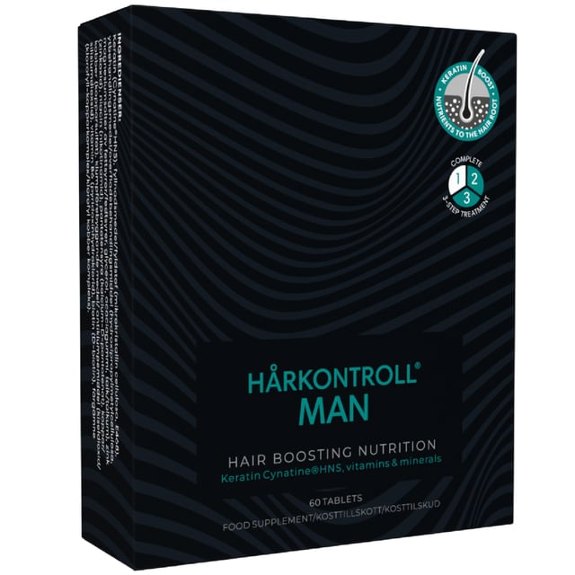Hårkontroll Man Kosttillskott 60 tabletter