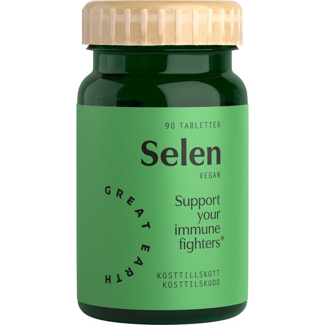 Great Earth Selen 100µg 90 tabletter