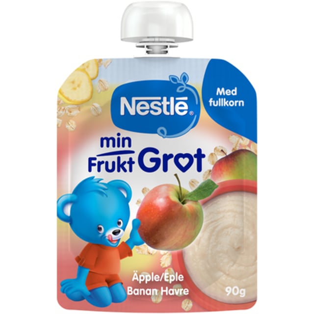 Nestlé Min Frukt Gröt Äpple & Banan 6 månader 90 g