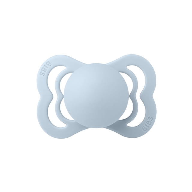 BIBS Pacifier Supreme Silicone 0+ månader Size 1 Baby Blue