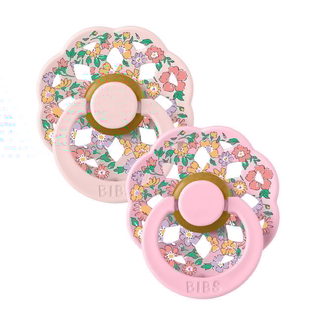 BIBS x Liberty Pacifier Boheme Oscar Meadow Latex 6+ månader Size 2 Blossom Mix 2 st