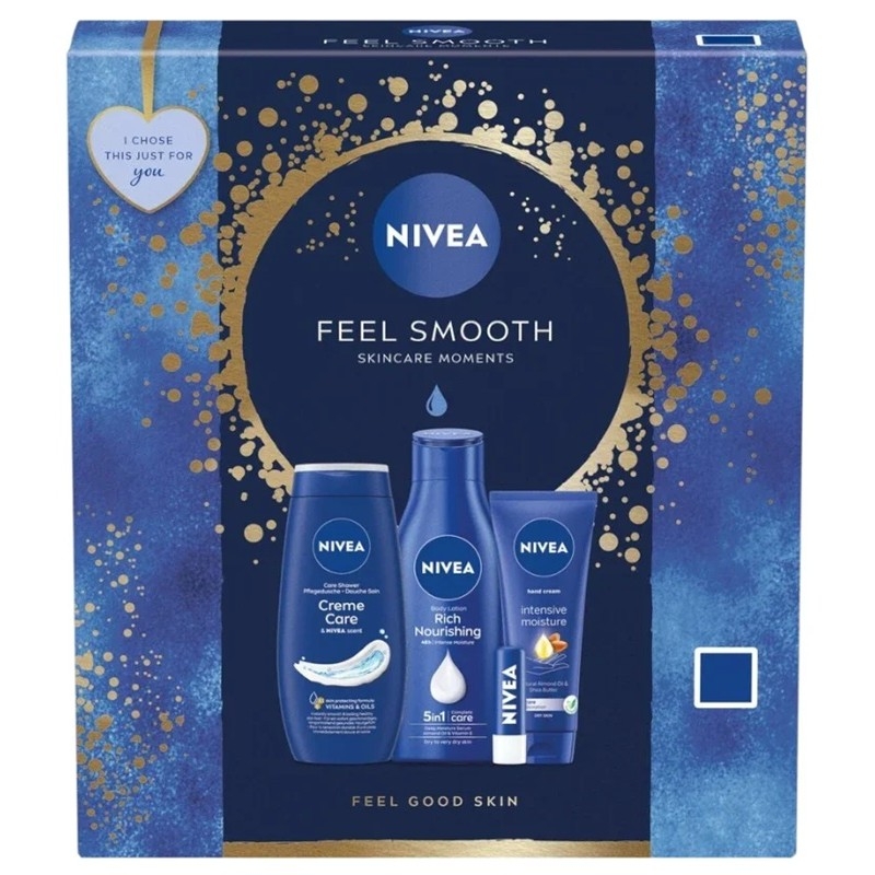 Giftset Nivea Feel Smooth Skincare Moments 4pcs