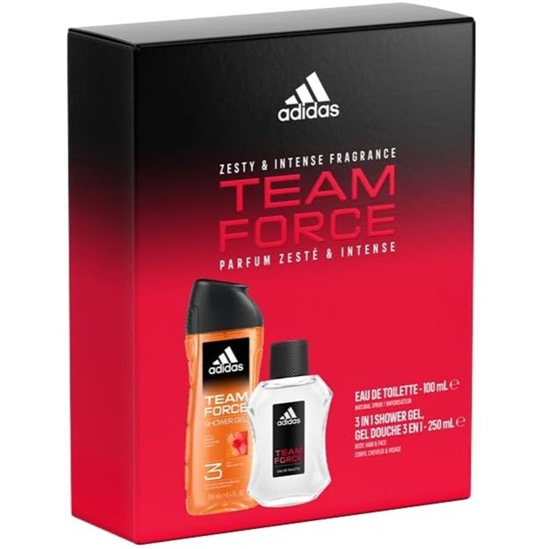 Giftset Adidas Team Force Edt 100ml + Shower Gel 250ml
