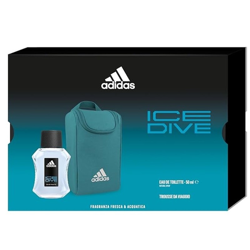 Giftset Adidas Ice Dive Edt 50ml + Bag