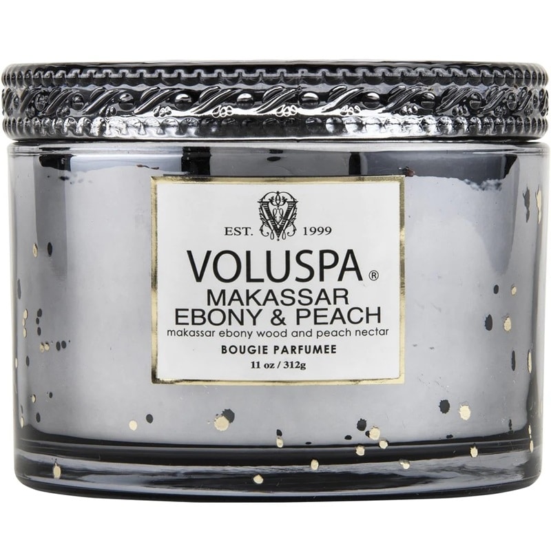 Voluspa Corta Maison Glass Candle Makassar Ebony & Peach 312g