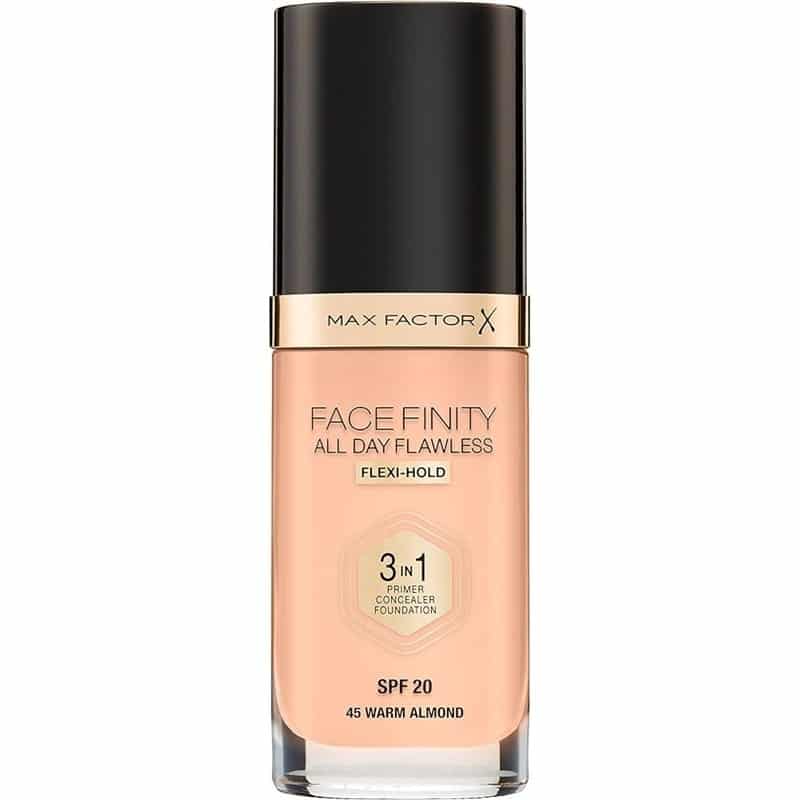 Max Factor Facefinity 3 In 1 Foundation 45 Warm Almond